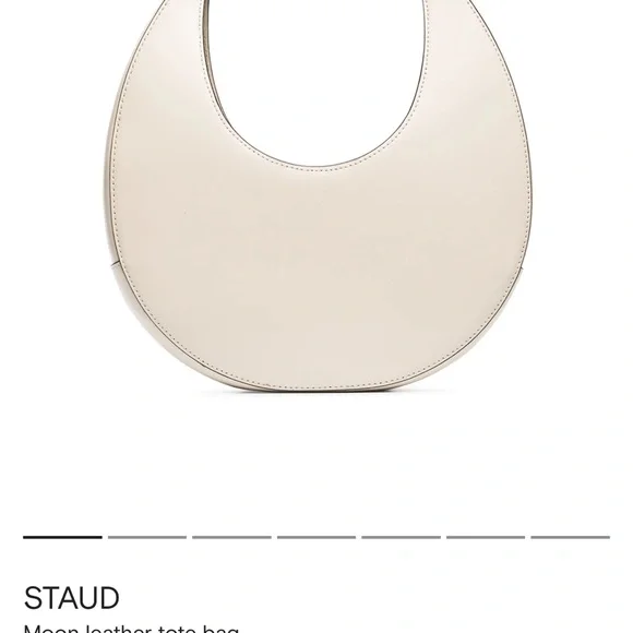 STAUD Off-White Leather Tote - Picture 2 of 7